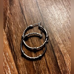 Elegant Silver Hoop Earrings